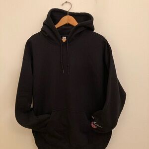 Gildan Men's, Women’s Black Pullover Hoodie